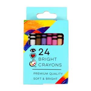24 Bright Crayons