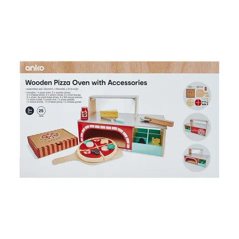 Anko Wooden Pizza Oven with Accessories  Ages 3  Years