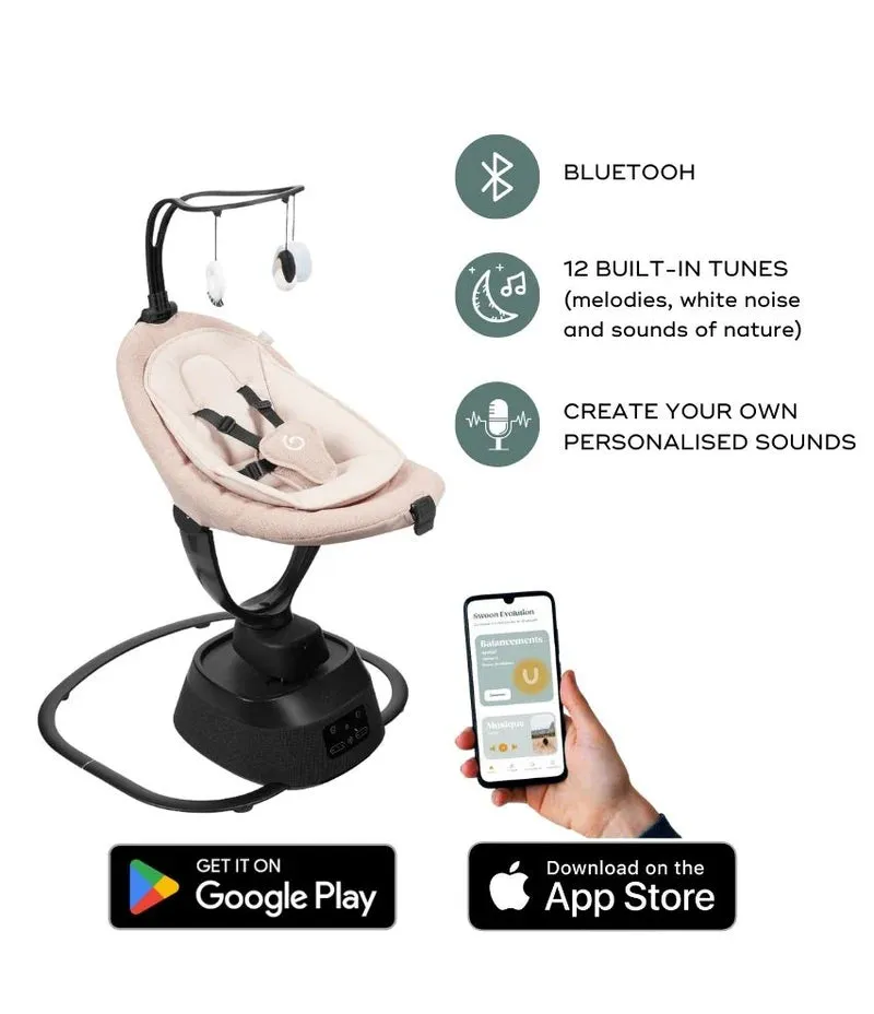 Babymoov Baby Swing Swoon Evolution Connect - Mocca