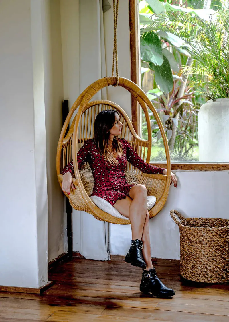 Bamboo Swing Chair for Outdoor | Rattan Hanging Chair | Cane Swing chair - Anala