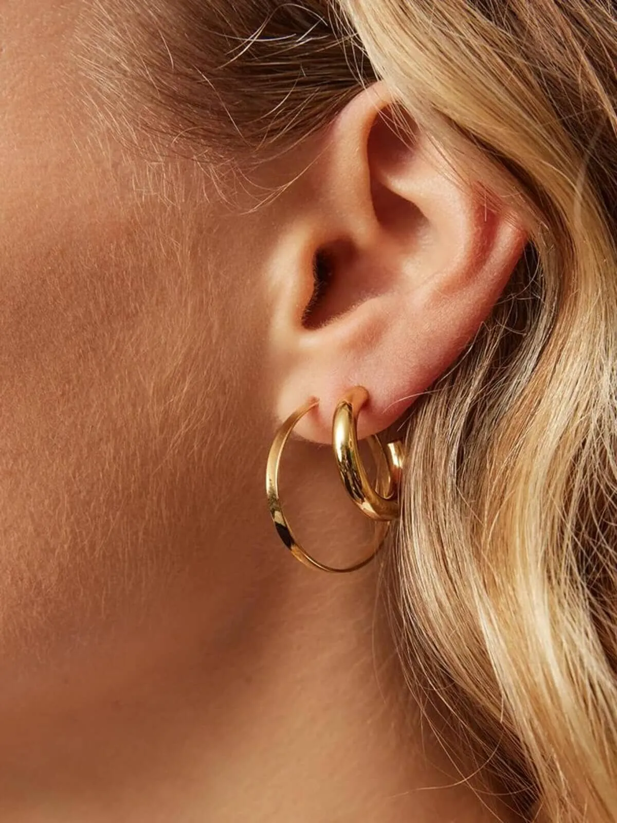 Chrissy Hoops Sterling 925 - Gold
