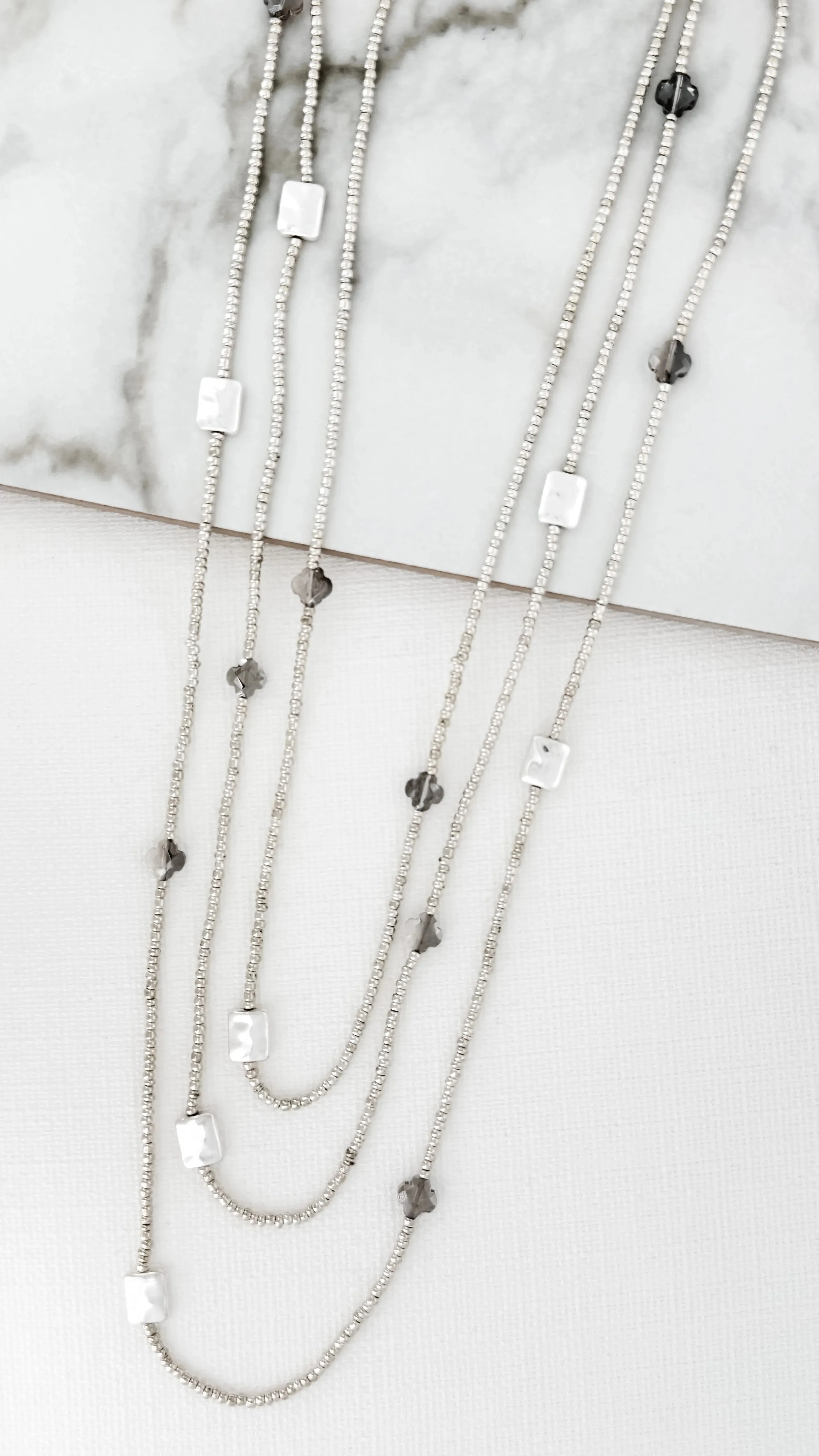 Envy Pretty Multi Layer Gem Beaded Necklace