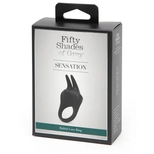 Fifty Shades of Grey Sensation Rechargeable Vibrating Rabbit Love Ring****
