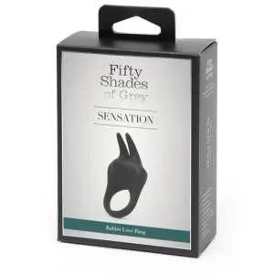 Fifty Shades of Grey Sensation Rechargeable Vibrating Rabbit Love Ring****
