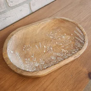 Flower Carved Dish