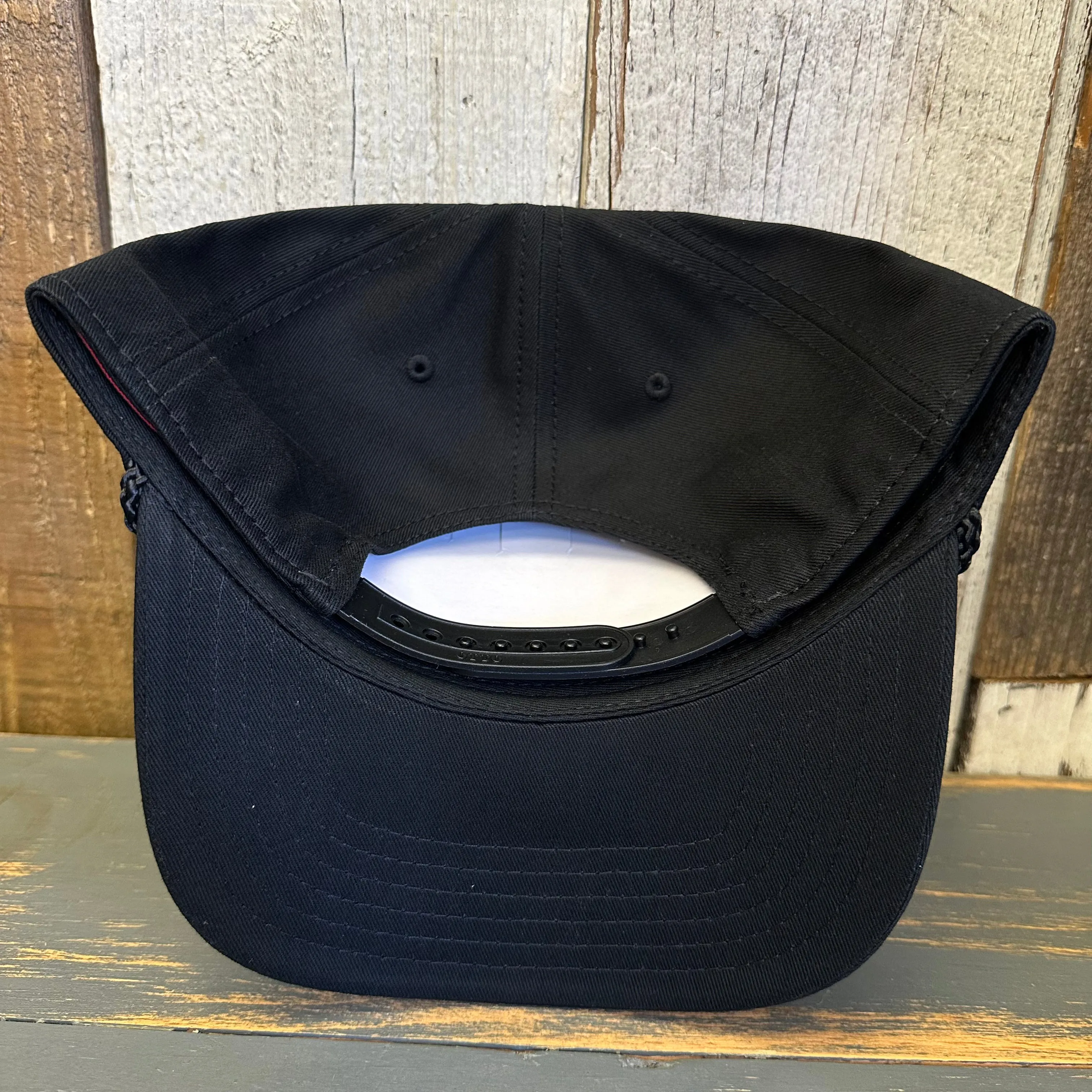 Hermosa Beach HERMOSA AVE 5 Panel Mid Profile Baseball Cap - Black