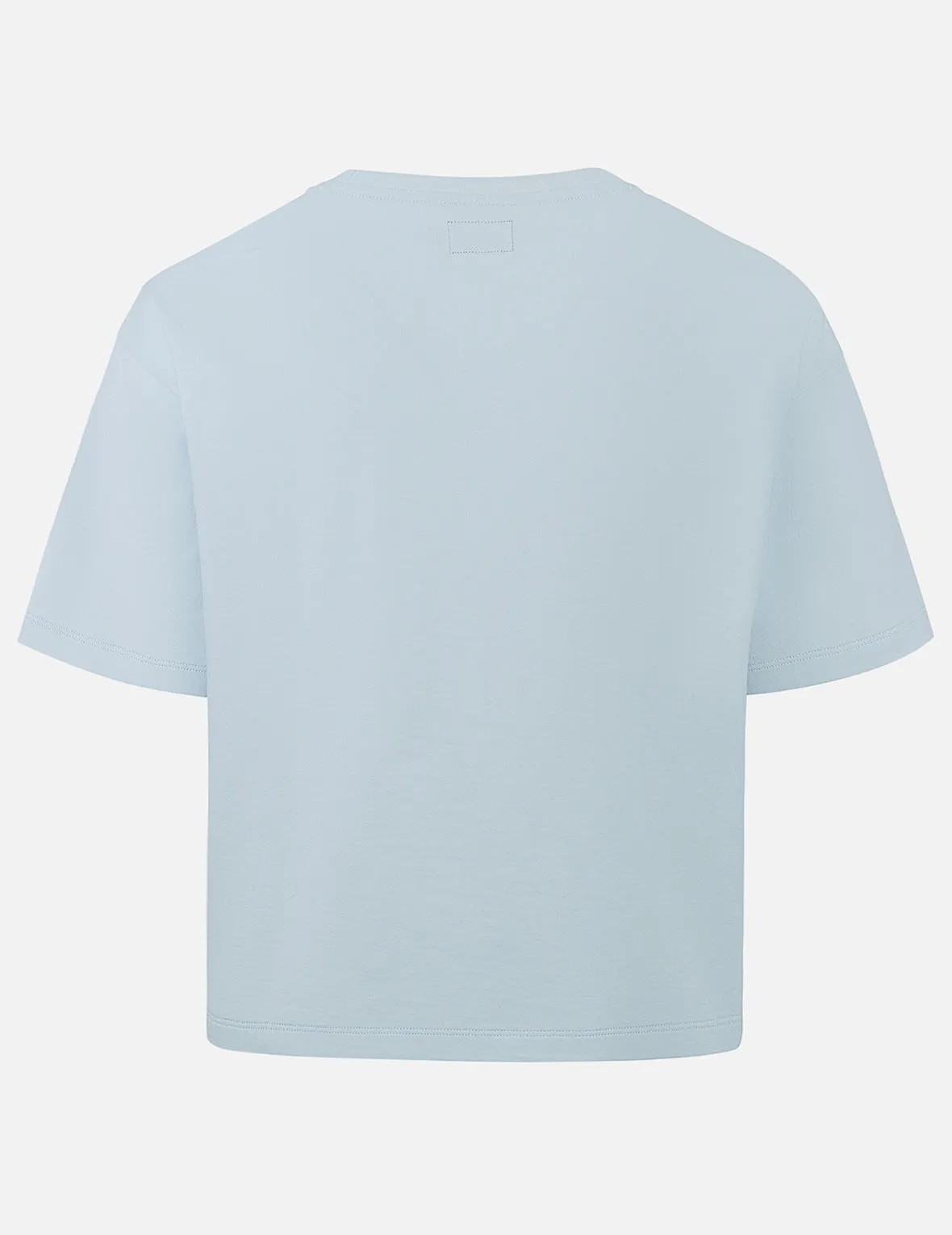 Rope Twist Logo and Anchor Embroidery Cropped T-Shirt