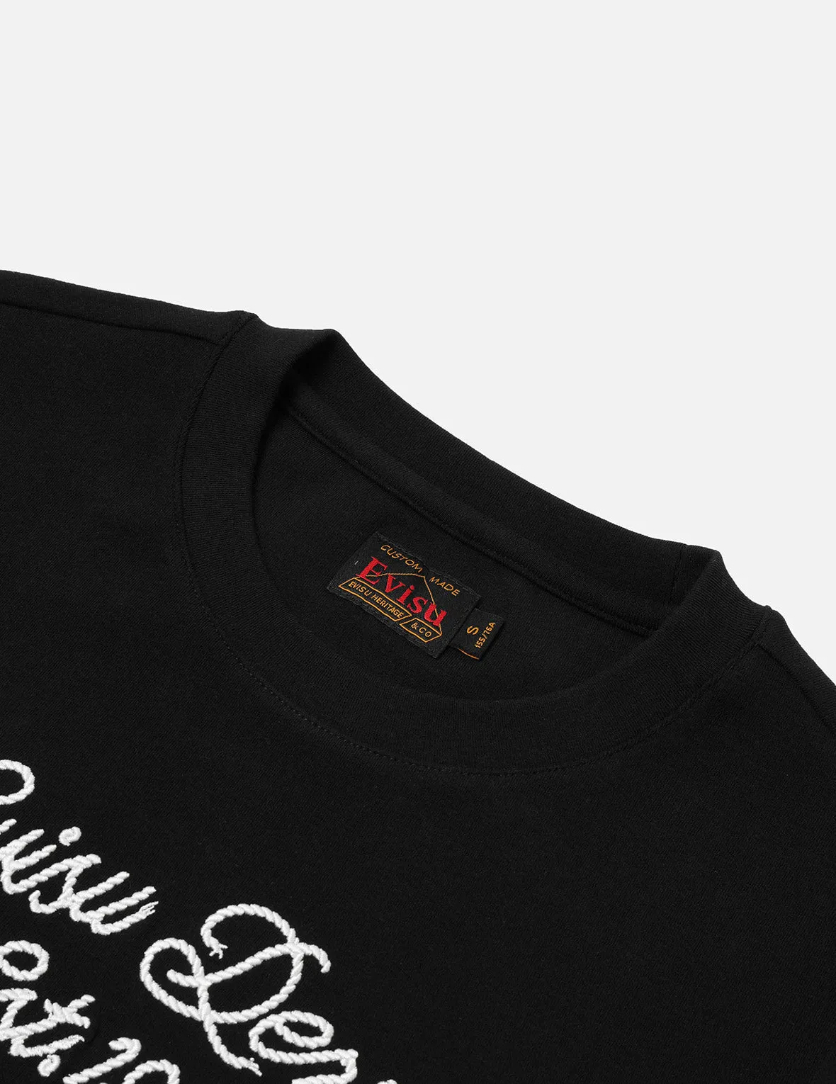 Rope Twist Slogan Embroidery Boyfriend T-Shirt
