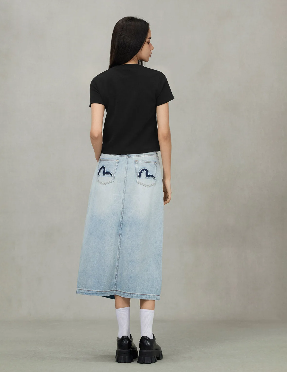 Rope Twist Slogan Embroidery Boyfriend T-Shirt