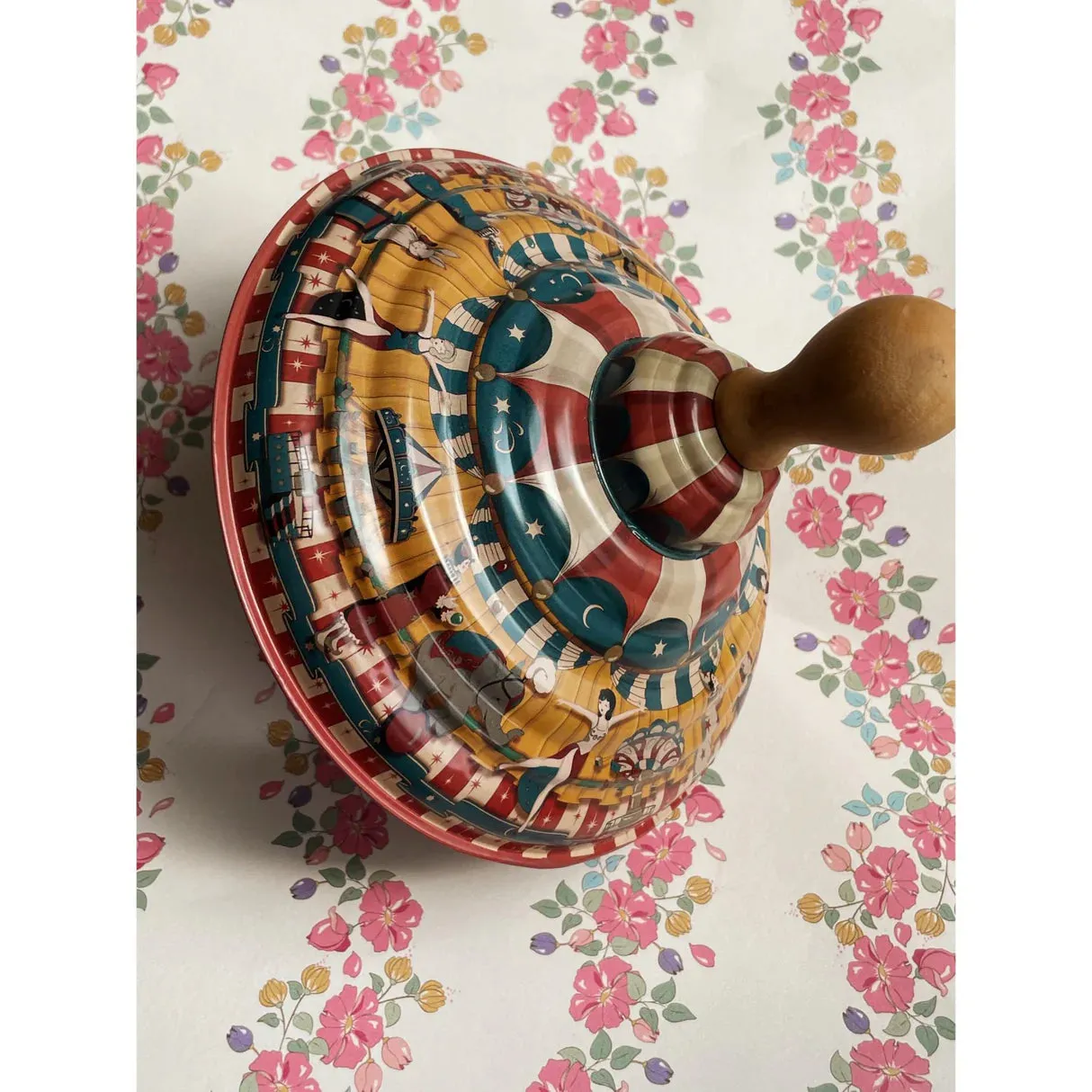 Tin Spinning Top - Multi