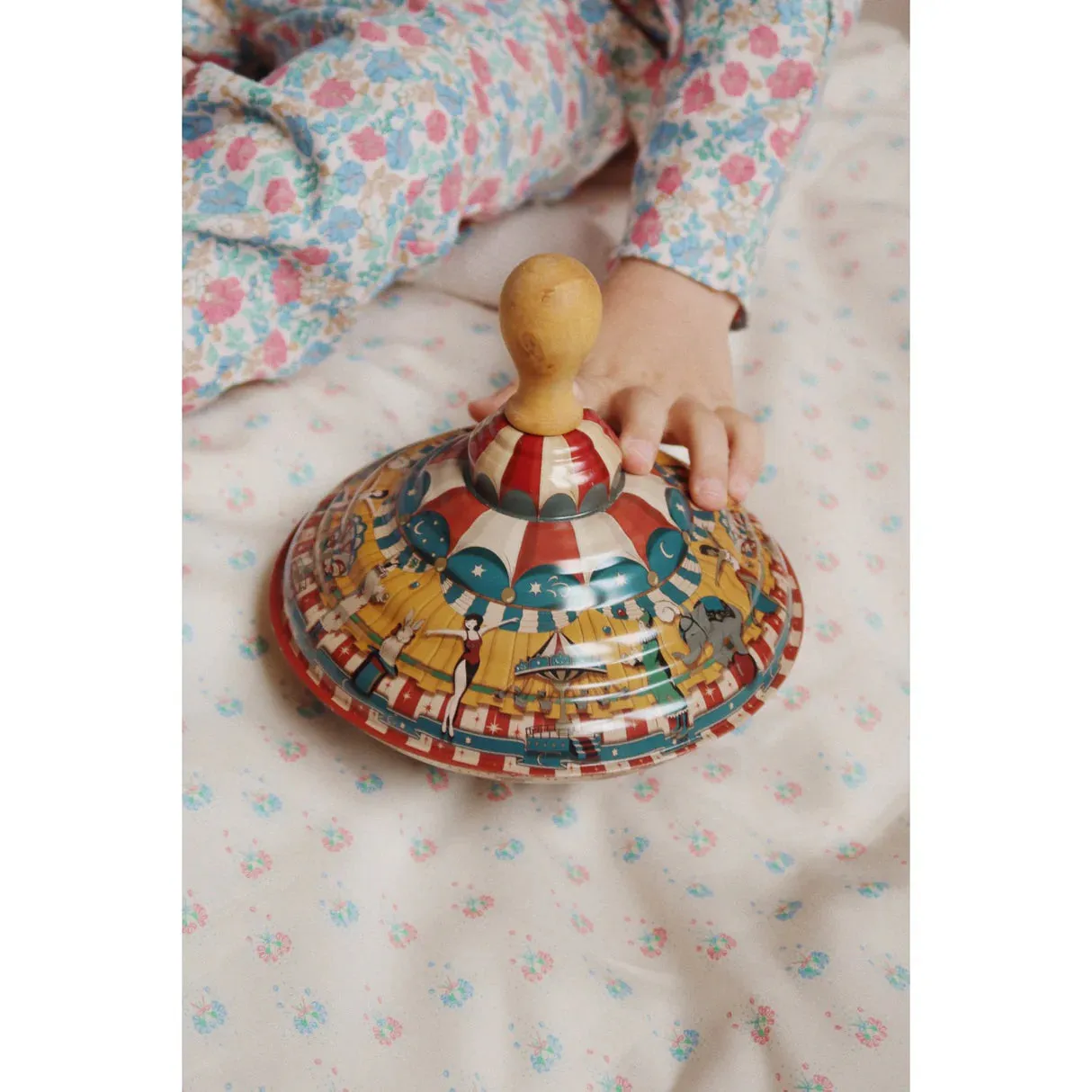 Tin Spinning Top - Multi