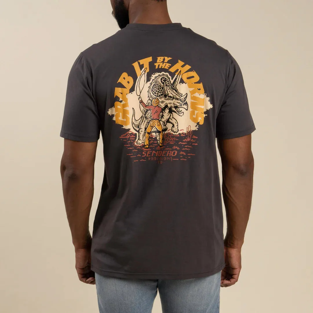 Triceratops T-Shirt - Vintage Black